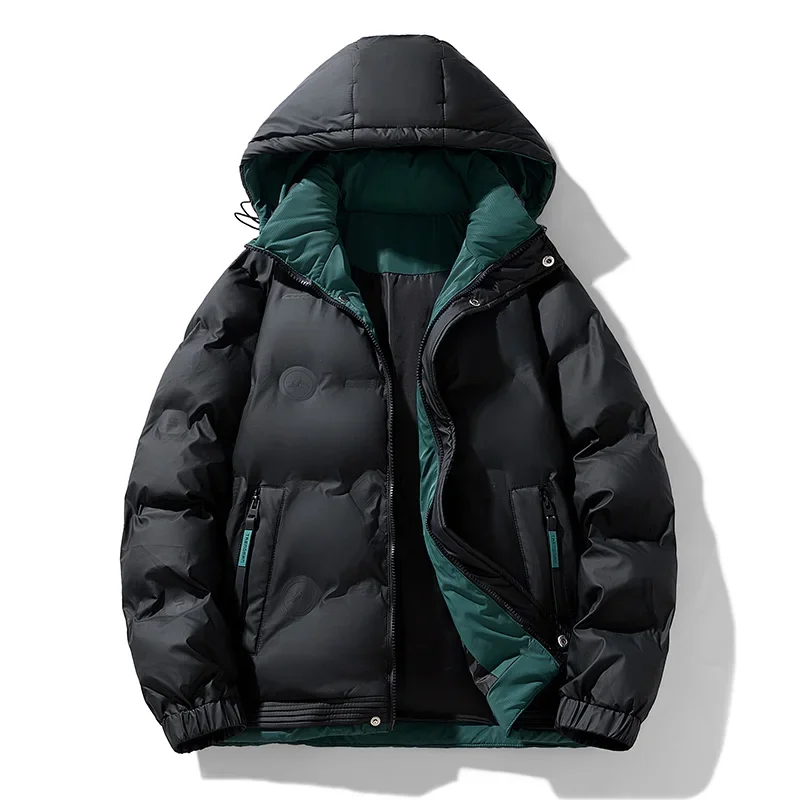 Fashion Men Winter Thickened Warm Parkas with Hood Outdoor Loose Windproof Cotton Coats Korean Comfortable Hooded Jacket for Men
Fashion Men Winter Thickened Warm Parkas with Hood Outdoor Loose Windproof Cotton Coats Korean Comfortable Hooded Jacket for Men