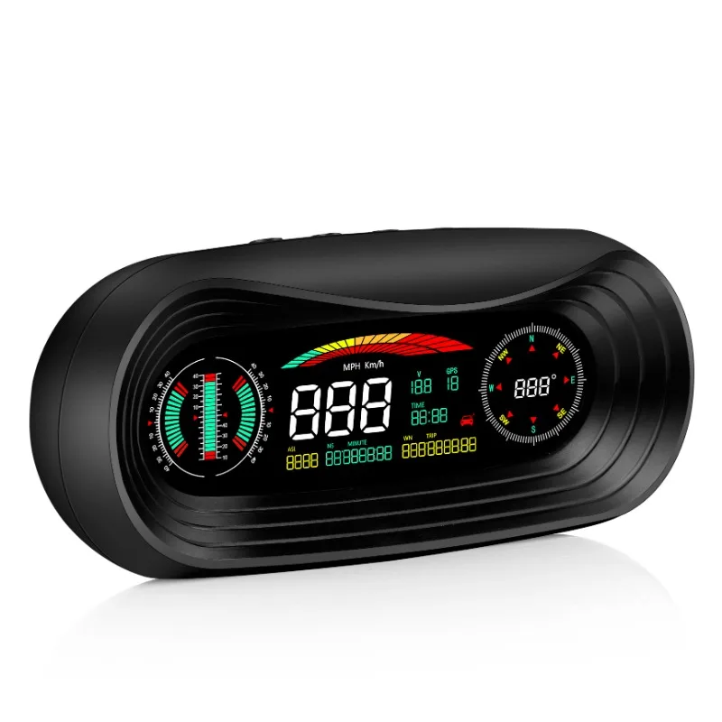 GPS Slope Meter P18 HUD Car Intelligent A Smart Multi- Functional Horizontal Speedometer For Driving
GPS Slope Meter P18 HUD Car Intelligent A Smart Multi- Functional Horizontal Speedometer For Driving