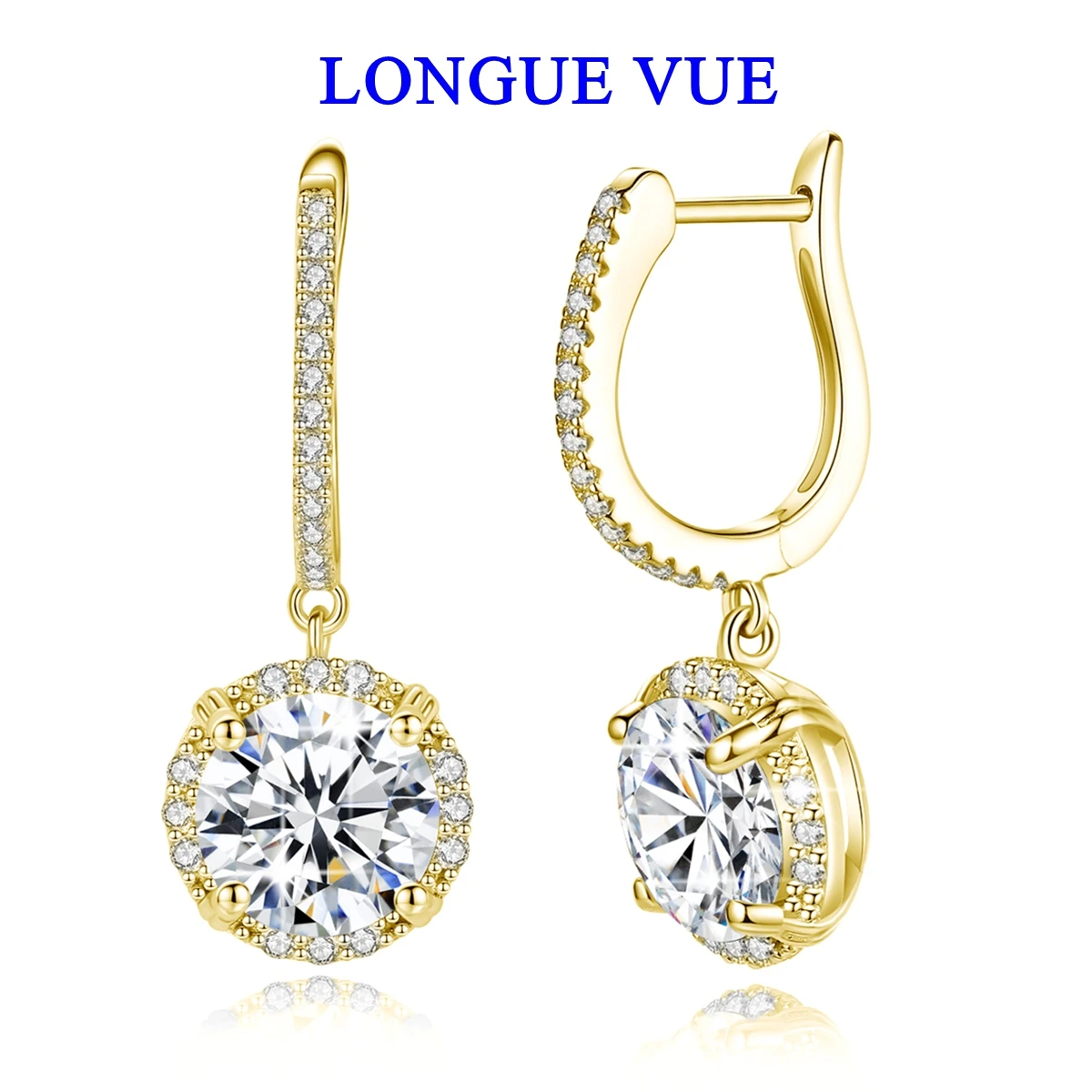 2pcs 14K Gold Filled Women Hoops Drop Earrings 2CT Real Moissanite Dangle Earring Original Certified Wedding Jewelry Gifts
2pcs 14K Gold Filled Women Hoops Drop Earrings 2CT Real Moissanite Dangle Earring Original Certified Wedding Jewelry Gifts