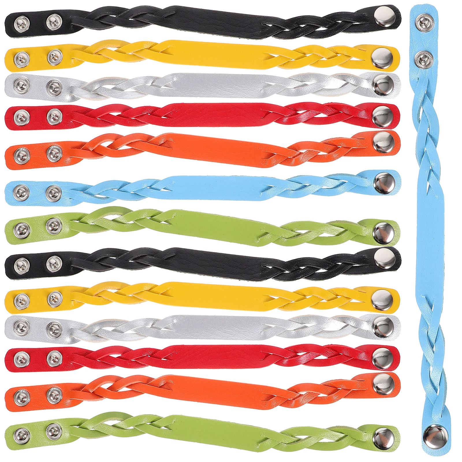 14pcs Bracelets Adjustable Blank Engraving Colorful Wristbands Red Yellow Green Black Gray Punk Style
14pcs Bracelets Adjustable Blank Engraving Colorful Wristbands Red Yellow Green Black Gray Punk Style