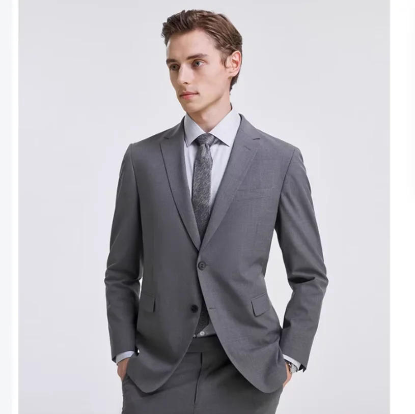 Exquisite Men's Suits Gray Navy Blue Single Breasted 2 Pieces Jacket Pants Blazers Sets Smart Banquet Business Male Clothing
Exquisite Men's Suits Gray Navy Blue Single Breasted 2 Pieces Jacket Pants Blazers Sets Smart Banquet Business Male Clothing