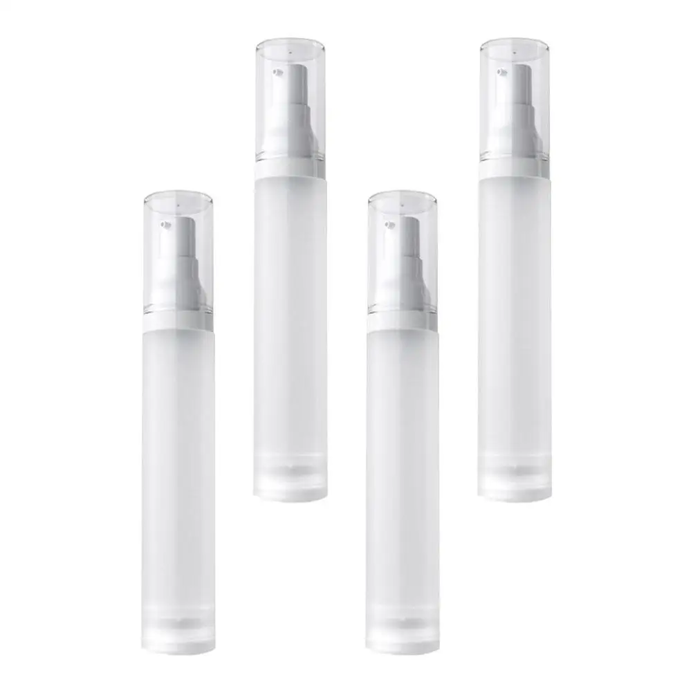 4 Pcs Airless Vacuum Bottle Matte Plastic Lotion Pump Dispenser Storage Filling Travel Portable Compact
4 Pcs Airless Vacuum Bottle Matte Plastic Lotion Pump Dispenser Storage Filling Travel Portable Compact