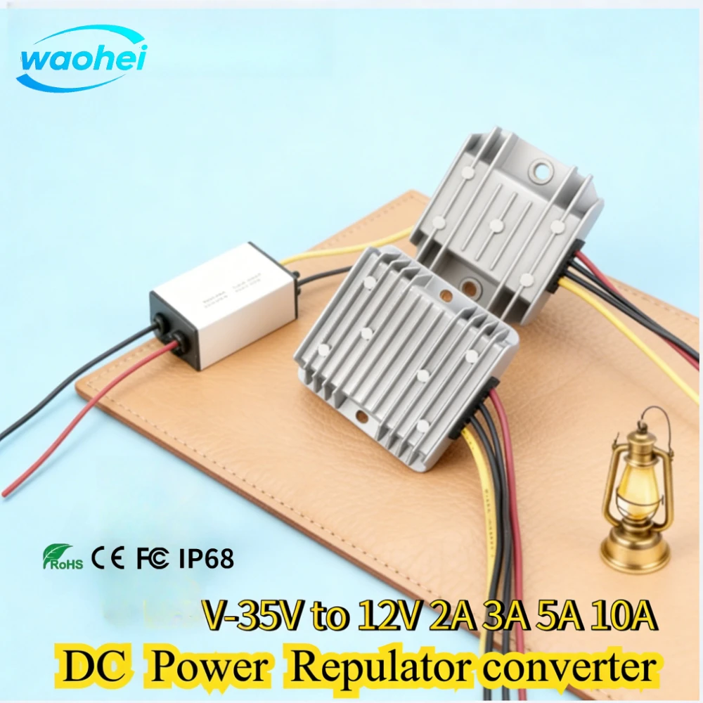 8V-35V to 12V 2A 3A 5A 10A DC DC Buck Power Converter Voltage Stabilizer Automotive Power Supply Moudle For Car ROHS Waterproof
8V-35V to 12V 2A 3A 5A 10A DC DC Buck Power Converter Voltage Stabilizer Automotive Power Supply Moudle For Car ROHS Waterproof