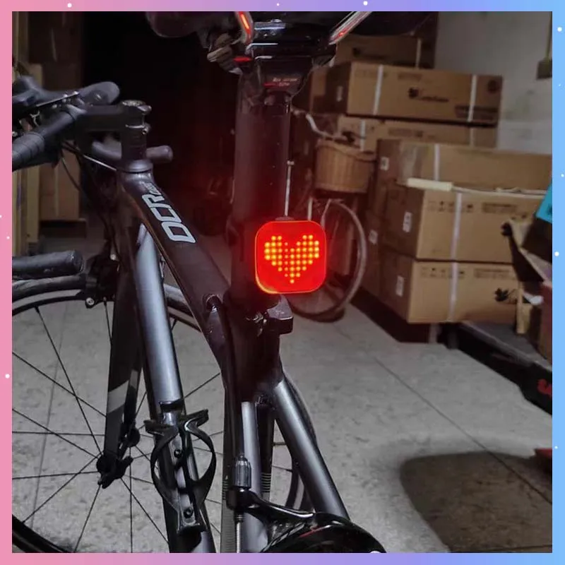 Bicycle Taillight With 13-Kinds Cute Pattern IPX4 Waterproof Bike Red Rear Lamp Cycling Riding Safety Smart Brake Warning Light
Bicycle Taillight With 13-Kinds Cute Pattern IPX4 Waterproof Bike Red Rear Lamp Cycling Riding Safety Smart Brake Warning Light