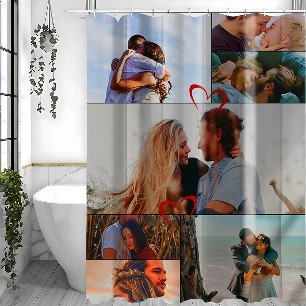 Personalized Custom Shower Curtain Waterproof 2D Printed Polyester Curtain With Hooks For Bathroom Decoration
Personalized Custom Shower Curtain Waterproof 2D Printed Polyester Curtain With Hooks For Bathroom Decoration