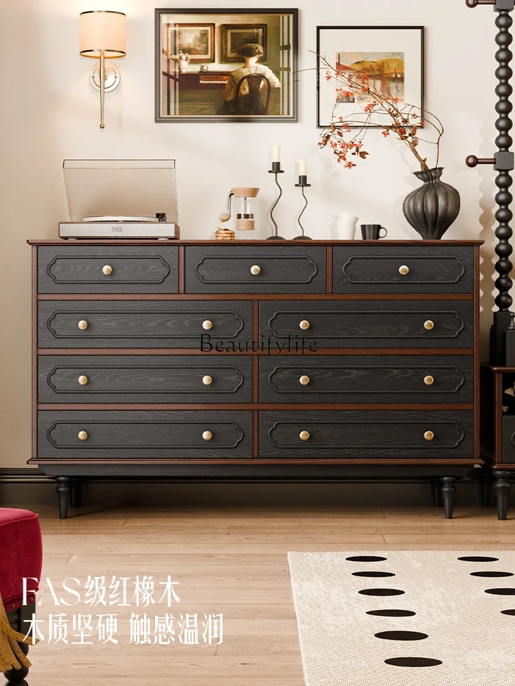 ld14 French Retro Solid Wood Chest of Drawers Small Apartment Storage Vintage Organizer Cabinet
ld14 French Retro Solid Wood Chest of Drawers Small Apartment Storage Vintage Organizer Cabinet