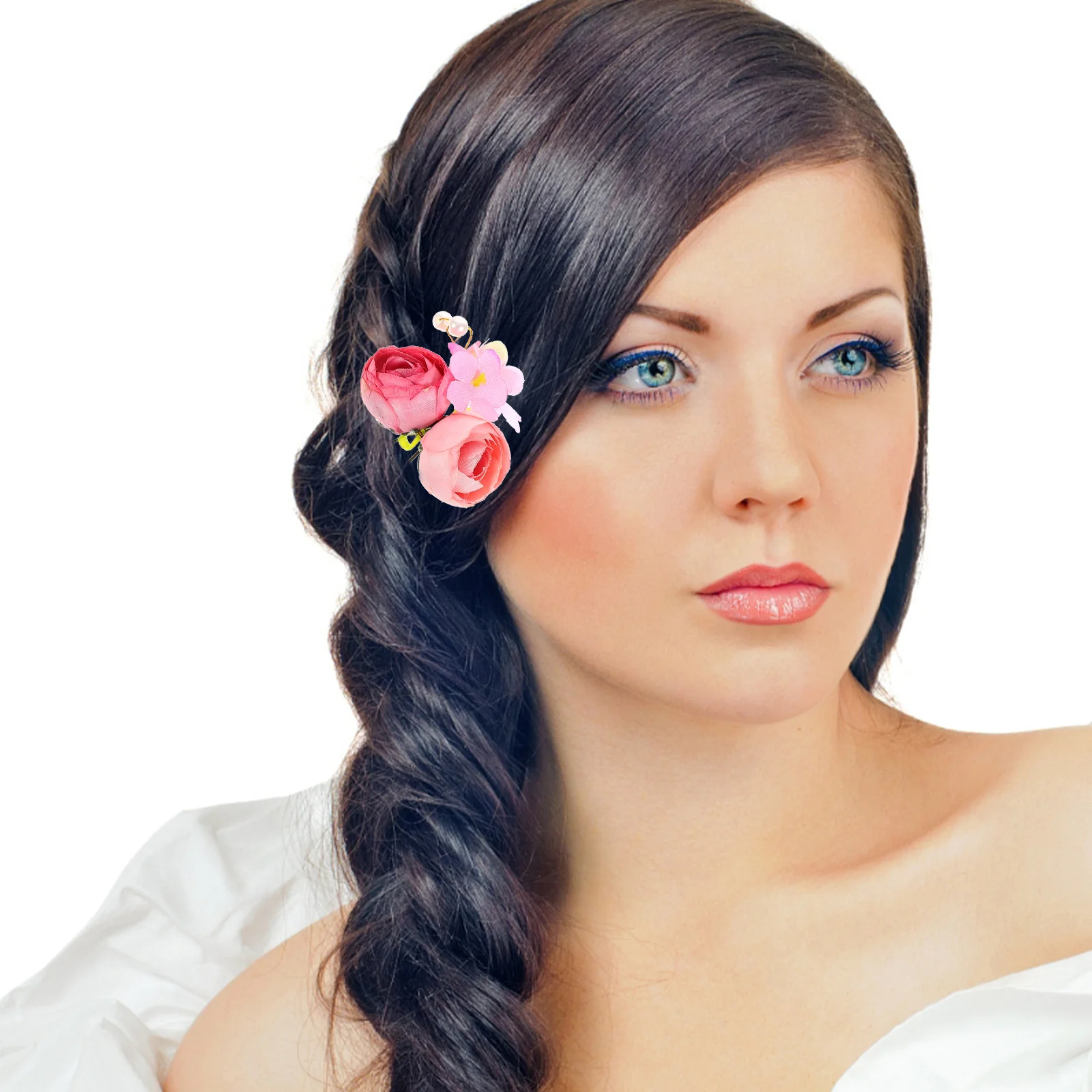 4 Pcs Women Floral Hairpin Bridal Hairpin Imitation Flower Barrettes Pins Accessories Clip Elegant Fabric U-shaped
4 Pcs Women Floral Hairpin Bridal Hairpin Imitation Flower Barrettes Pins Accessories Clip Elegant Fabric U-shaped