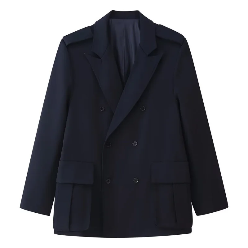 Fashionable Women's Loose Suit Jacket with Extra Large Pockets Cross-Border Long Sleeve Flip-Collar Color Iron-Free
Fashionable Women's Loose Suit Jacket with Extra Large Pockets Cross-Border Long Sleeve Flip-Collar Color Iron-Free