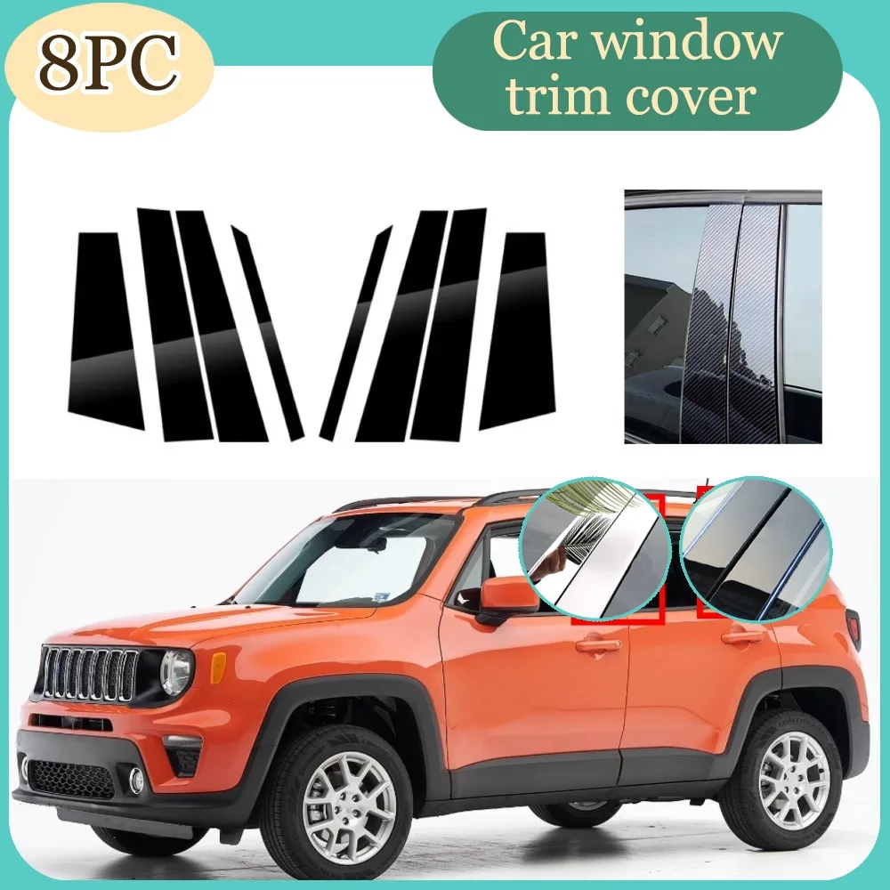 8PCS Gloss Black Pillar Posts Silver Carbon Fit For Jeep Renegade 2015 2016-2020 Window Decor Door Side Mouliding Trim Cover
8PCS Gloss Black Pillar Posts Silver Carbon Fit For Jeep Renegade 2015 2016-2020 Window Decor Door Side Mouliding Trim Cover