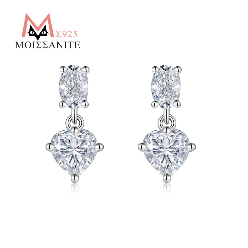 JIUZUAN 2pcs Moissanite Earrings 925 Sterling Silver 18K Gold Plated Hypoallergenic Comes with Certificate
JIUZUAN 2pcs Moissanite Earrings 925 Sterling Silver 18K Gold Plated Hypoallergenic Comes with Certificate