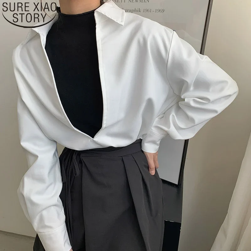 Fashion Big V-Neck Autumn Long Sleeve Shirt Office Lady French Style Women Blouses Turn-down Collar Clothes Blusa Mujer 17575
Fashion Big V-Neck Autumn Long Sleeve Shirt Office Lady French Style Women Blouses Turn-down Collar Clothes Blusa Mujer 17575