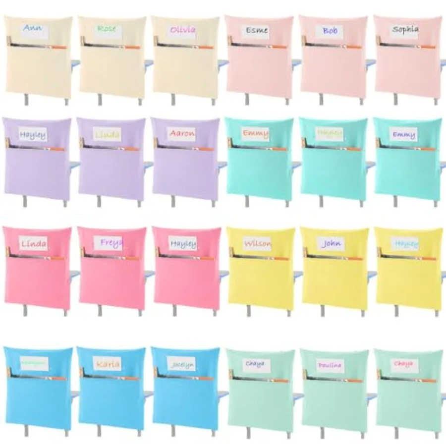 24 Pcs Small Chair Pockets for Classroom 14 Inch School Chairs Pastel Color Bag Chairback Buddy Seat Pocket Student Classroom O
24 Pcs Small Chair Pockets for Classroom 14 Inch School Chairs Pastel Color Bag Chairback Buddy Seat Pocket Student Classroom O