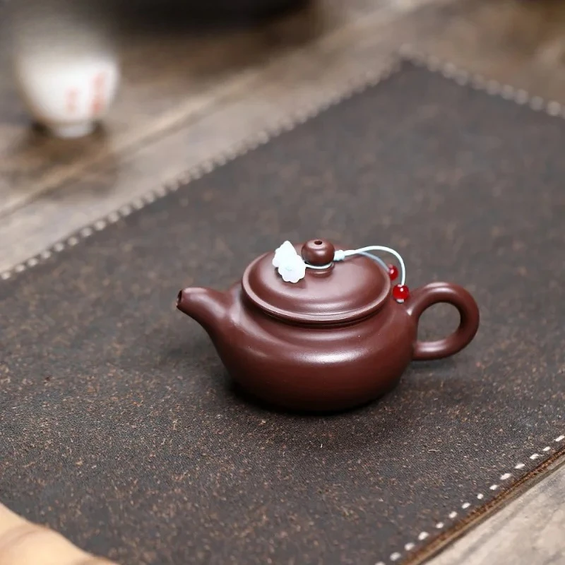 110ml Aesthetic Yixing Purple Clay Teapots Handmade Antique Pot Raw Ore Zhu Mud Kettle With Strainer Chinese Zisha Tea Set Craft
110ml Aesthetic Yixing Purple Clay Teapots Handmade Antique Pot Raw Ore Zhu Mud Kettle With Strainer Chinese Zisha Tea Set Craft