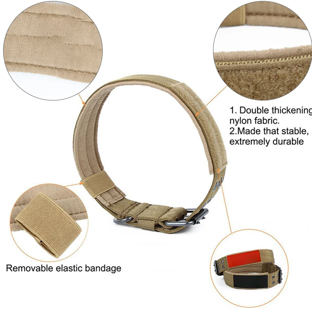 Heavy Duty 1000D Nylon Dog Collar Adjustable Five Stage Metal Buckle Strong Pet Collar Self Adhesive ID Patch for Medium
Heavy Duty 1000D Nylon Dog Collar Adjustable Five Stage Metal Buckle Strong Pet Collar Self Adhesive ID Patch for Medium