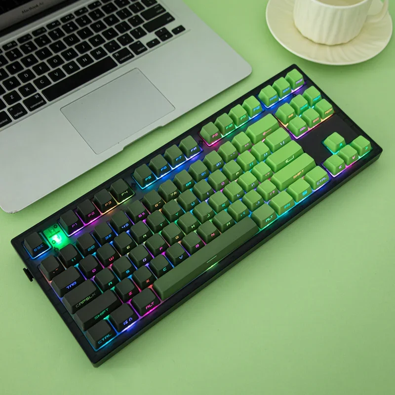Зеленый градиентный колпачок Matcha с боковой печатью OEM PBT, двойная подсветка, блеск через механическую клавиатуру AULA F75 GK61 Anne Pro 2
Зеленый градиентный колпачок Matcha с боковой печатью OEM PBT, двойная подсветка, блеск через механическую клавиатуру AULA F75 GK61 Anne Pro 2