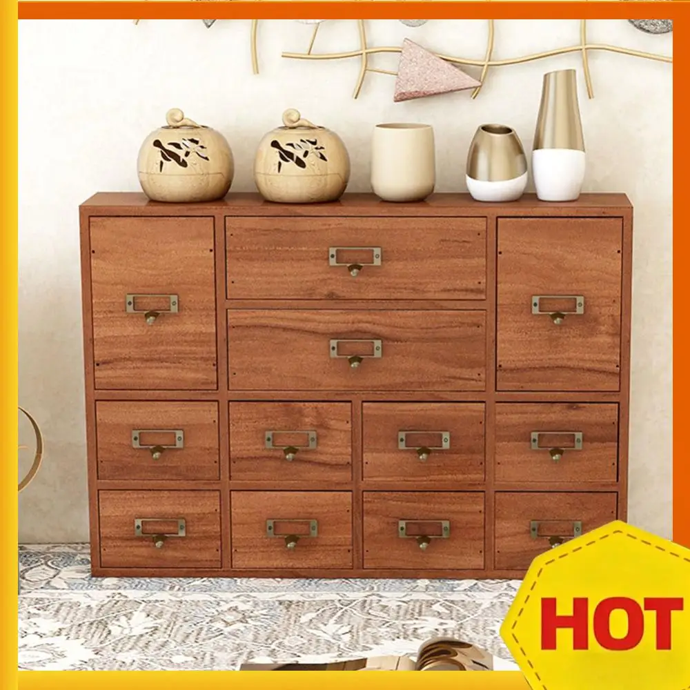 Деревянный аптечный шкафчик на 12 ящиков с отсеком для этикеток и металлическими ручками, органайзер для хранения на рабочем столе и в спальне
Деревянный аптечный шкафчик на 12 ящиков с отсеком для этикеток и металлическими ручками, органайзер для хранения на рабочем столе и в спальне