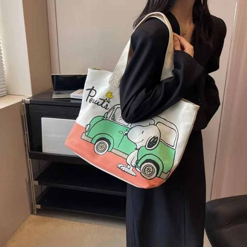 New Retro Snoopy Canvas Handbag Car Print Cartoon Shoulder Bag Large Capacity Handbag Casual Daily Shopping Bag
New Retro Snoopy Canvas Handbag Car Print Cartoon Shoulder Bag Large Capacity Handbag Casual Daily Shopping Bag