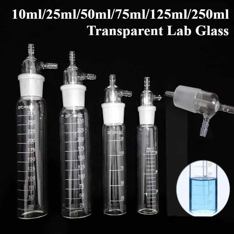Transparent Lab Glass Impact Absorber Bottle 10ml 25ml 50ml 75ml 125ml 250ml Ideal for Gas Sampling and Absorption
Transparent Lab Glass Impact Absorber Bottle 10ml 25ml 50ml 75ml 125ml 250ml Ideal for Gas Sampling and Absorption