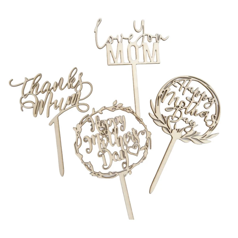 5pcs/set Wooden Letter Cake Plugin Mother's Day Happy Festival Birthday Party Decoration Accessories
5pcs/set Wooden Letter Cake Plugin Mother's Day Happy Festival Birthday Party Decoration Accessories
