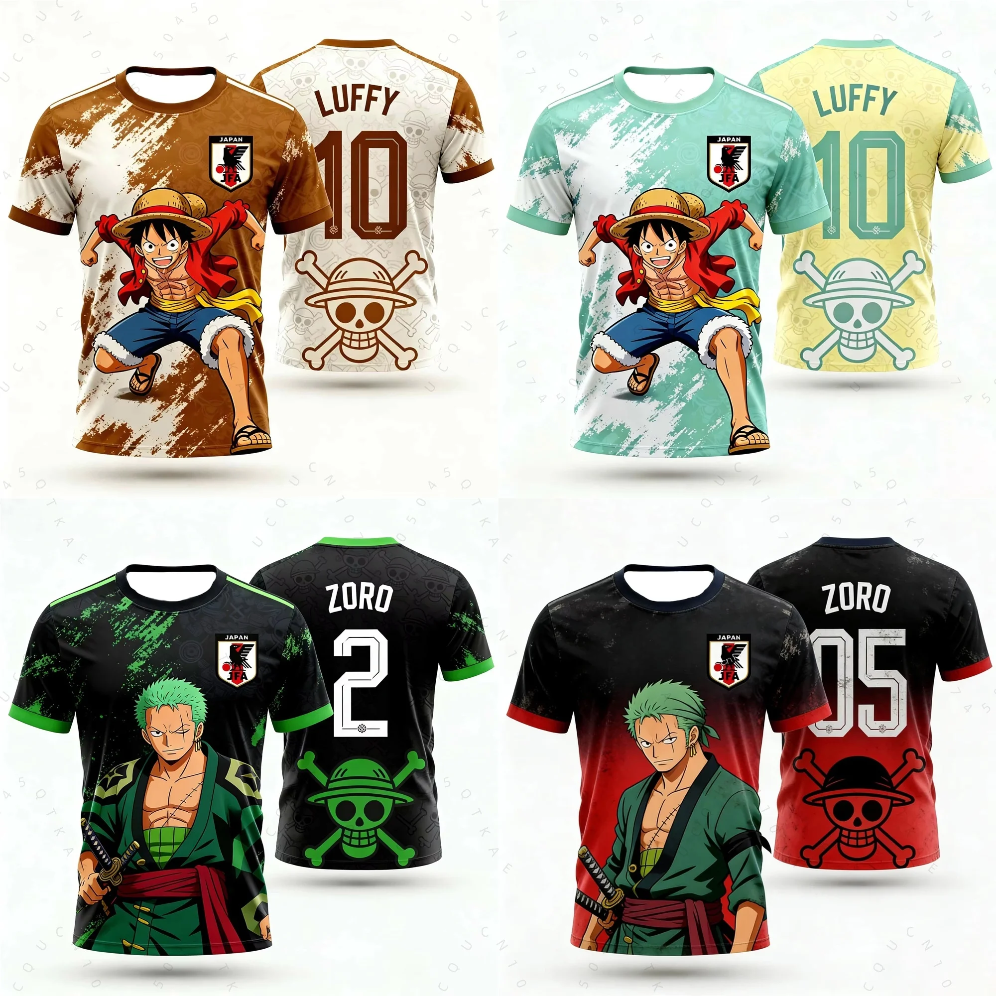 2026 Summer Japan One Piece Luffy Football Jersey T-Shirt Kids Football Special Jersey Kit Adult Men's Quick-Drying Sweatshirts
2026 Summer Japan One Piece Luffy Football Jersey T-Shirt Kids Football Special Jersey Kit Adult Men's Quick-Drying Sweatshirts