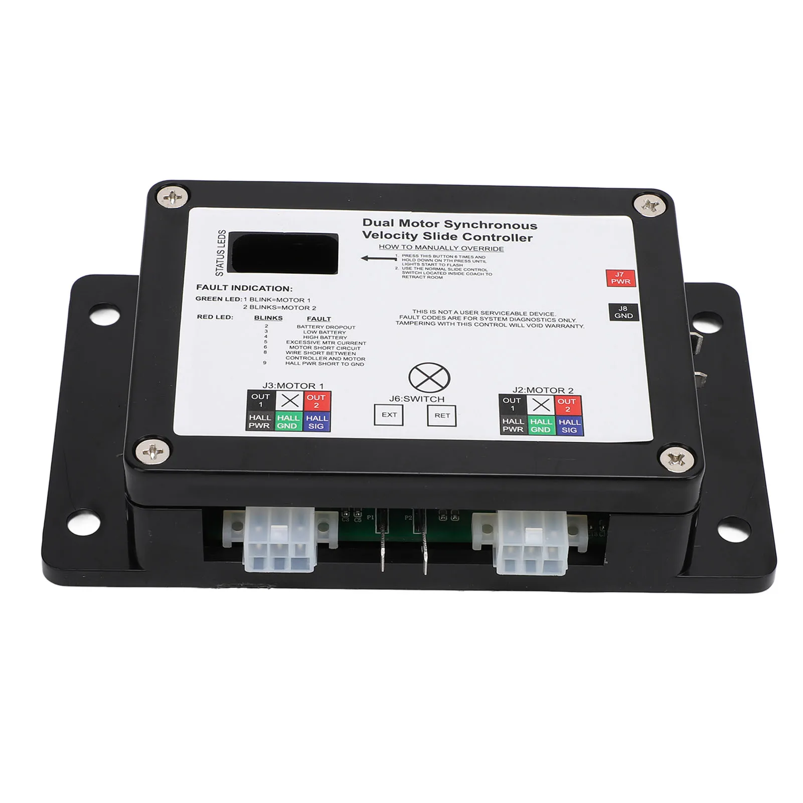 RV Slide Controller 13398‑DO Dual Motor Synchronous Velocity for Lippert In Wall Slide Out On RV
RV Slide Controller 13398‑DO Dual Motor Synchronous Velocity for Lippert In Wall Slide Out On RV