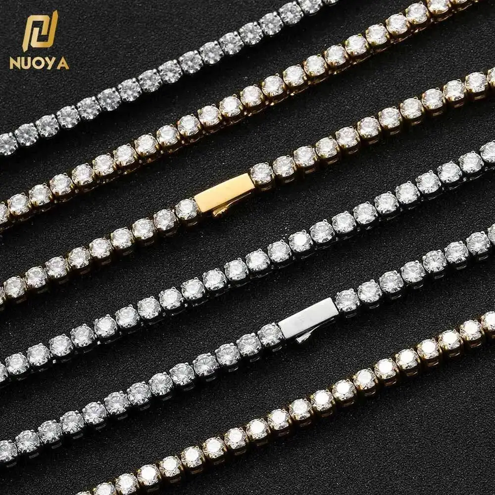 NUOYA Hip Hop 18K Gold Plated Stainless Steel Tennis Chain Iced Out Diamond Tennis Chain Necklace
NUOYA Hip Hop 18K Gold Plated Stainless Steel Tennis Chain Iced Out Diamond Tennis Chain Necklace