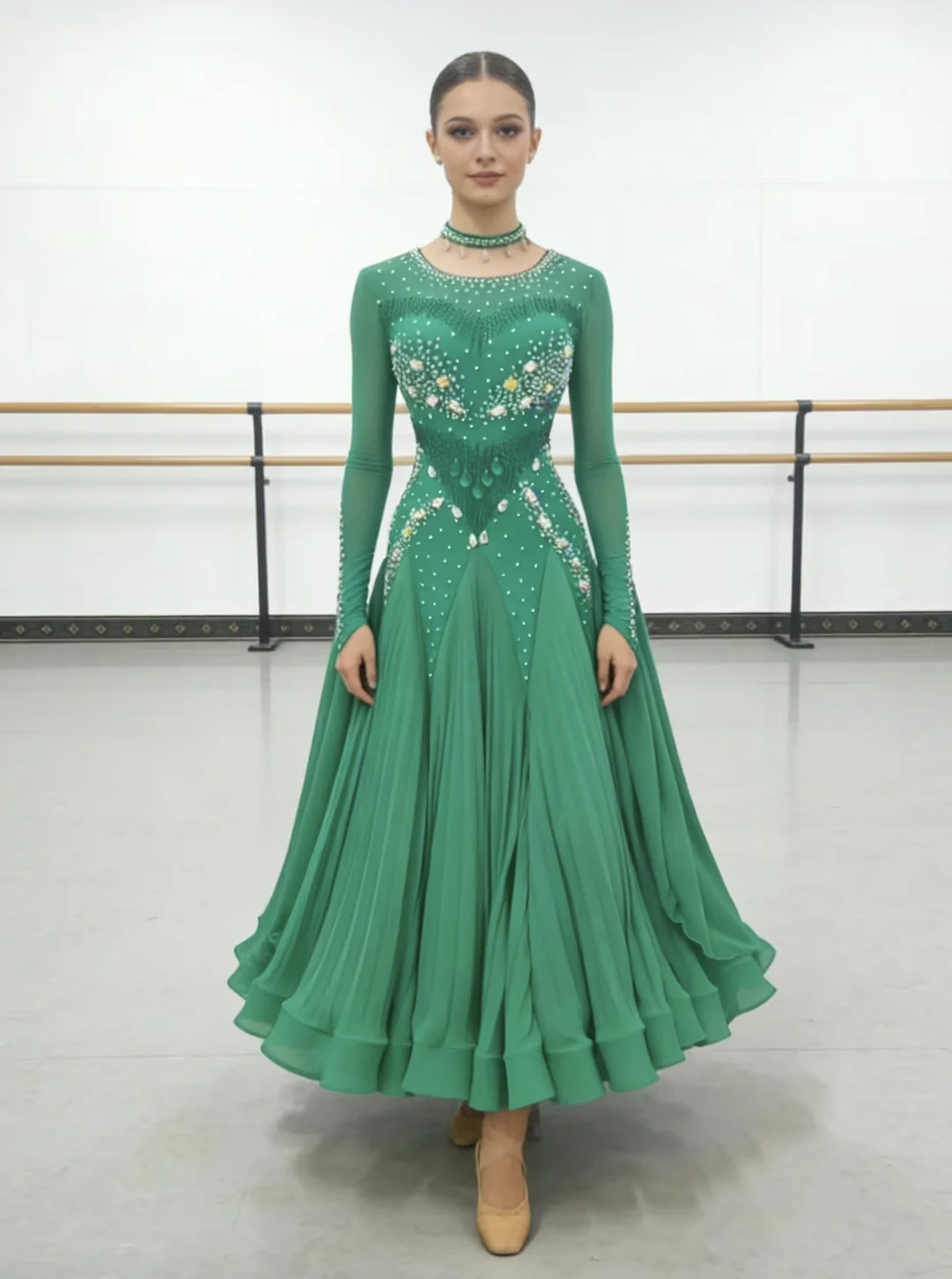Advanced Customization Ballroom Competition Dance Dresses Women Standard Ballroom Skirt Adult Waltz Ballroom Dancing Dress
Advanced Customization Ballroom Competition Dance Dresses Women Standard Ballroom Skirt Adult Waltz Ballroom Dancing Dress