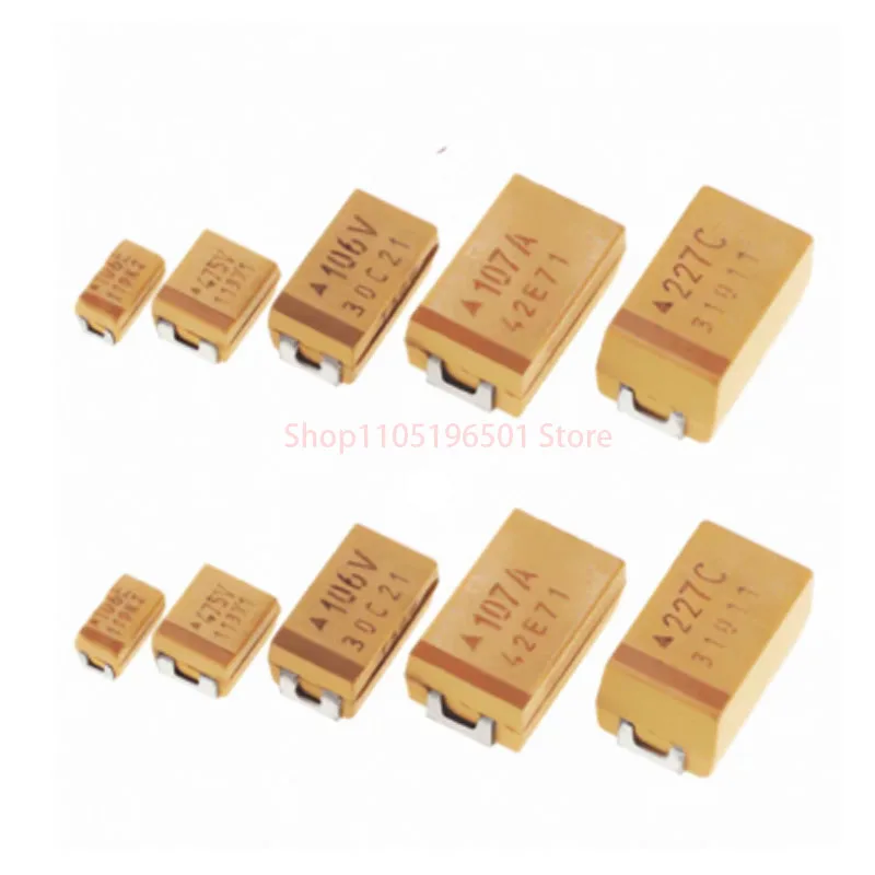 10PCS C-type Case Tantalum capacitor 6.3V 10V 16V 25V 6.8UF 10UF 22UF 33UF
10PCS C-type Case Tantalum capacitor 6.3V 10V 16V 25V 6.8UF 10UF 22UF 33UF