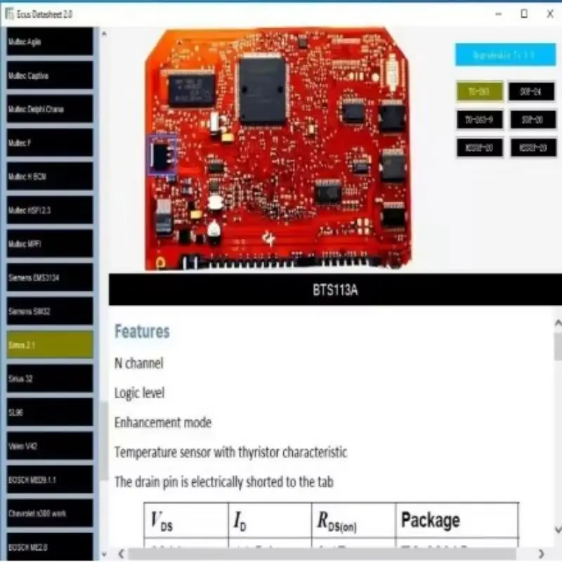 2025 NEW ECUS Repair Software Datasheet 2.0 and Additional Information PCB Schematics with Automotive Electronic Components
2025 NEW ECUS Repair Software Datasheet 2.0 and Additional Information PCB Schematics with Automotive Electronic Components