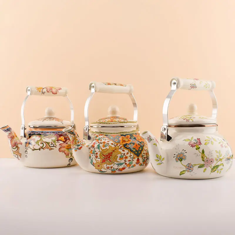 Water Kettles Porcelain Enameled Large Capacity Heat-resisting Multi Purpose Color Glaze Tea Making Scald Proof Fashion Cookware
Water Kettles Porcelain Enameled Large Capacity Heat-resisting Multi Purpose Color Glaze Tea Making Scald Proof Fashion Cookware