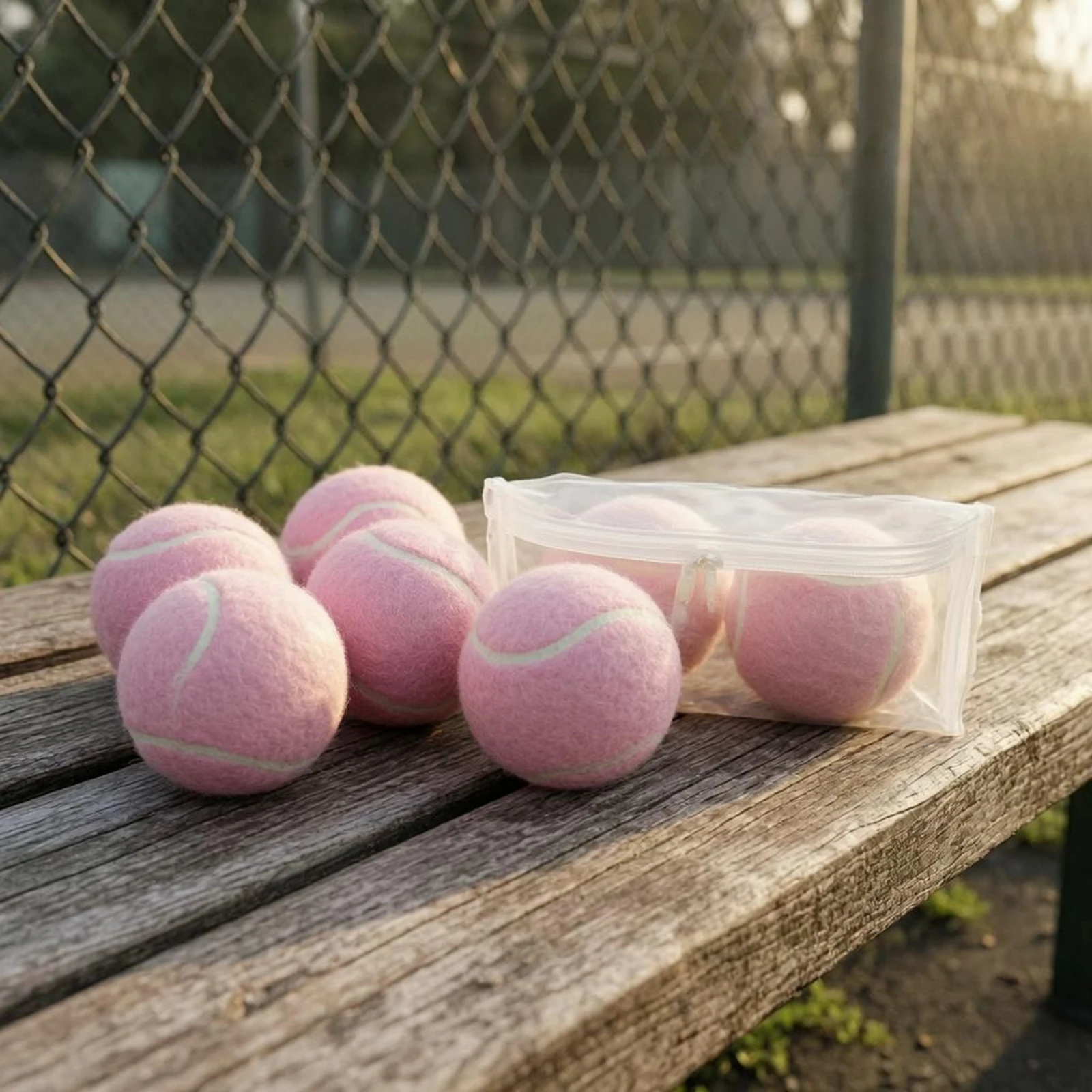 6 Pieces Pink Tennis Ball Stitched Seams Fuzzy Tennis Ball High Elasticity Training
6 Pieces Pink Tennis Ball Stitched Seams Fuzzy Tennis Ball High Elasticity Training