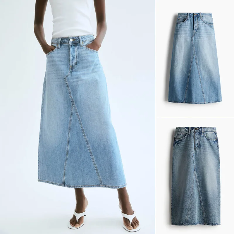 High Waist A-Line Denim Skirt Women's Faion Summer New 5 ket Sle Casual Midi Skirt Polyester Fiber Commute Sle
High Waist A-Line Denim Skirt Women's Faion Summer New 5 ket Sle Casual Midi Skirt Polyester Fiber Commute Sle