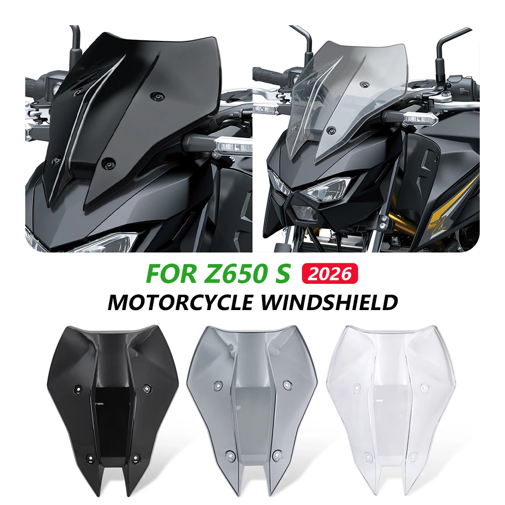 For Kawasaki Z650S Z650 S Z 650S 650 2026 New Motorcycle Front Windshield Wind Deflector Front Sun Visor Aerodynamics Windscreen
For Kawasaki Z650S Z650 S Z 650S 650 2026 New Motorcycle Front Windshield Wind Deflector Front Sun Visor Aerodynamics Windscreen