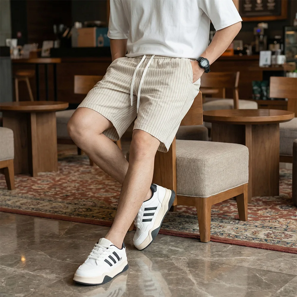 Striped Five-point Pants Men's Summer 2026 New High-quality Casual Shorts Breathable Trousers
Striped Five-point Pants Men's Summer 2026 New High-quality Casual Shorts Breathable Trousers