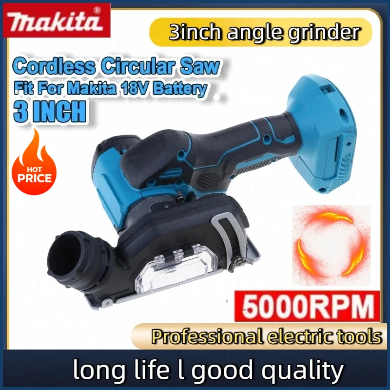 Makita 3-дюймовая мини-угловая шлифовальная машина, бесщеточный аккумуляторный электрический отрезной инструмент, циркулярная пила, электроинструмент для батареи Makita
Makita 3-дюймовая мини-угловая шлифовальная машина, бесщеточный аккумуляторный электрический отрезной инструмент, циркулярная пила, электроинструмент для батареи Makita