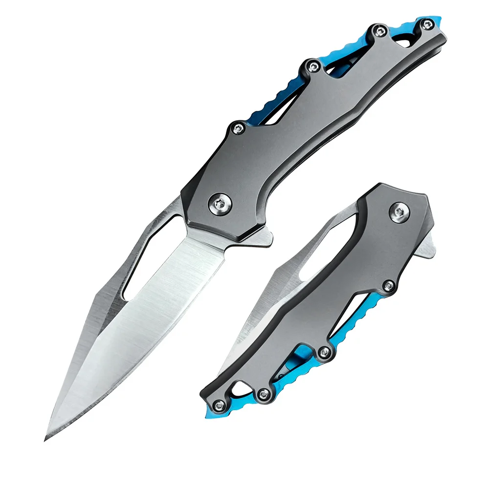 D2 Steel Tactical Outdoor Pocket Folding Knife 2.87" Satin Finished Blade T6 Aluminum Handle Self-defense Camping Survival Tool
D2 Steel Tactical Outdoor Pocket Folding Knife 2.87" Satin Finished Blade T6 Aluminum Handle Self-defense Camping Survival Tool
