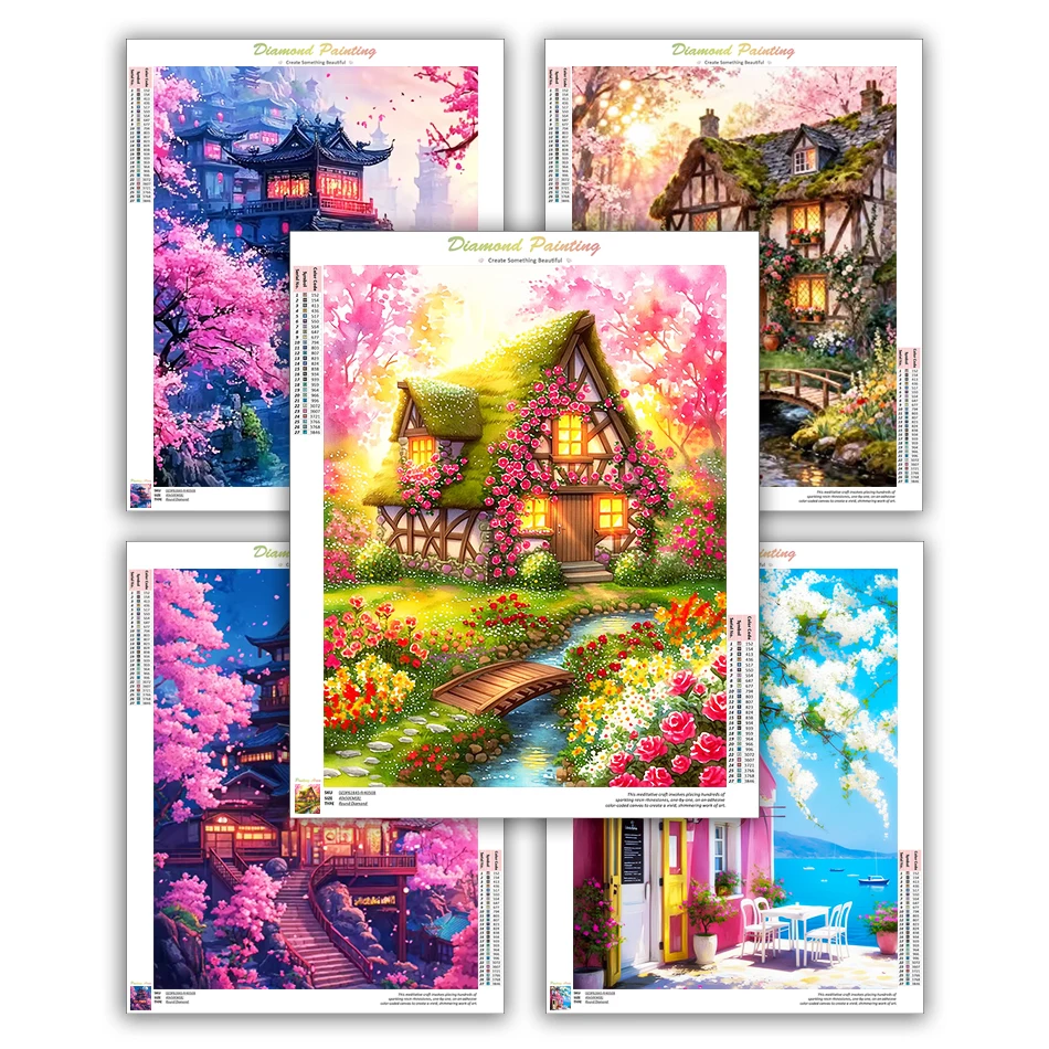 CHENISTORY 5D Diamond Painting House Architecture Landscape Diamond Mosaic Diamond Art Accessories Stitch Craft Wall Art Picture
CHENISTORY 5D Diamond Painting House Architecture Landscape Diamond Mosaic Diamond Art Accessories Stitch Craft Wall Art Picture