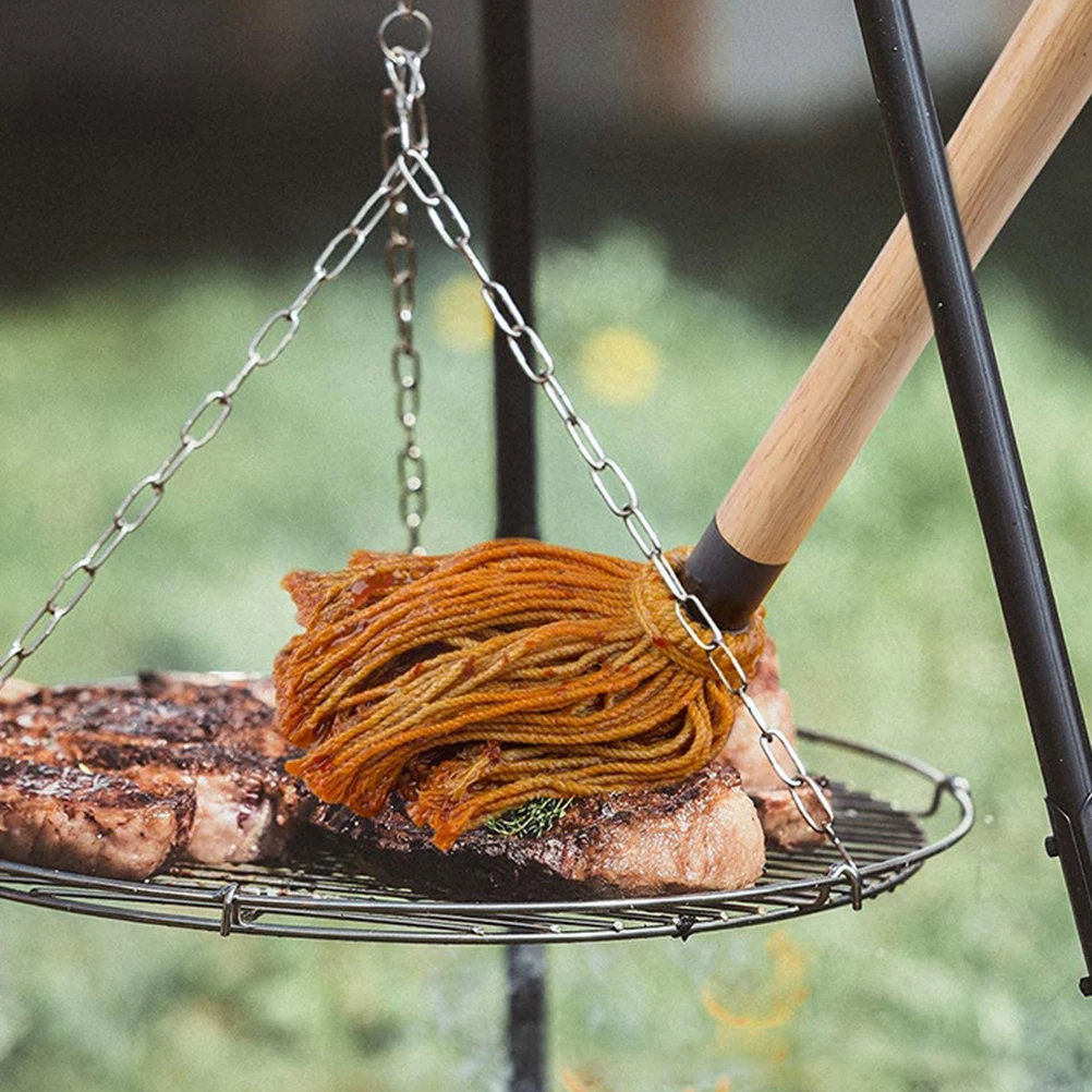 s BBQ Sauce Mop Wooden H Basting Brush Reusable Pure Cotton Grill Accessory Pastry Baking Smoker Ribs Chicken Pork
s BBQ Sauce Mop Wooden H Basting Brush Reusable Pure Cotton Grill Accessory Pastry Baking Smoker Ribs Chicken Pork