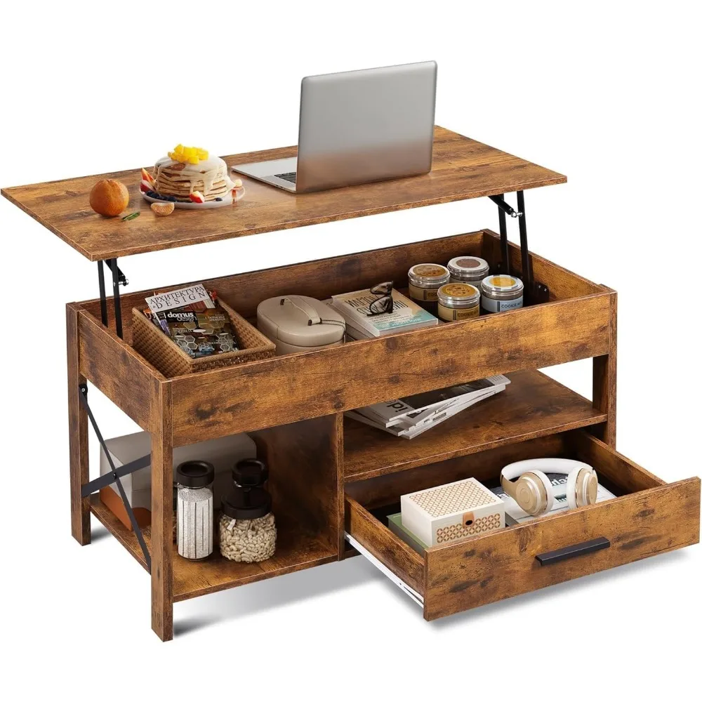 Preferred Coffee Table, 39 Lift Top Coffee Table with Hidden Compartment, Storage Drawers and Storage Shelf for Living Room
Preferred Coffee Table, 39 Lift Top Coffee Table with Hidden Compartment, Storage Drawers and Storage Shelf for Living Room