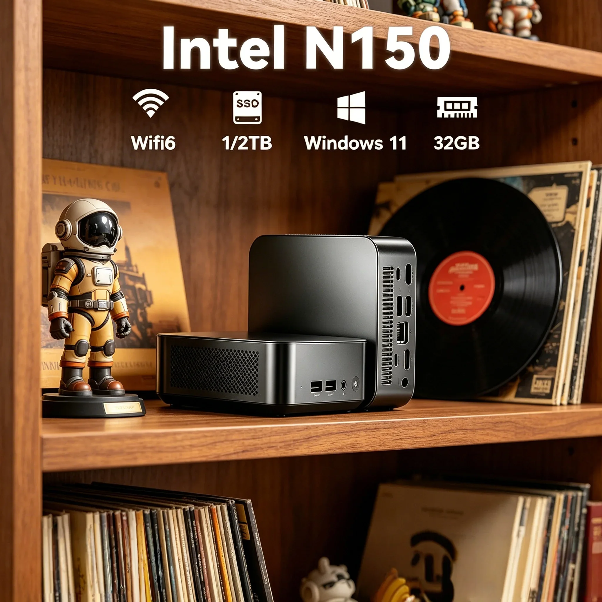 Mini PC Core N150 , 16GB Capacity Solid Drive. User-friendly Win11 System, 4K WiFi6 Perfect for Home and Business Scenarios
Mini PC Core N150 , 16GB Capacity Solid Drive. User-friendly Win11 System, 4K WiFi6 Perfect for Home and Business Scenarios