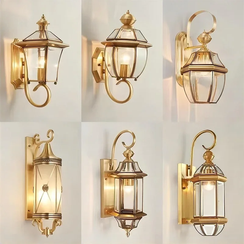 European Outdoor Full Copper Wall Lamp Balcony Corridor Waterproof Brass Porch Lights Villa Courtyard LED Exterior Lighting
European Outdoor Full Copper Wall Lamp Balcony Corridor Waterproof Brass Porch Lights Villa Courtyard LED Exterior Lighting