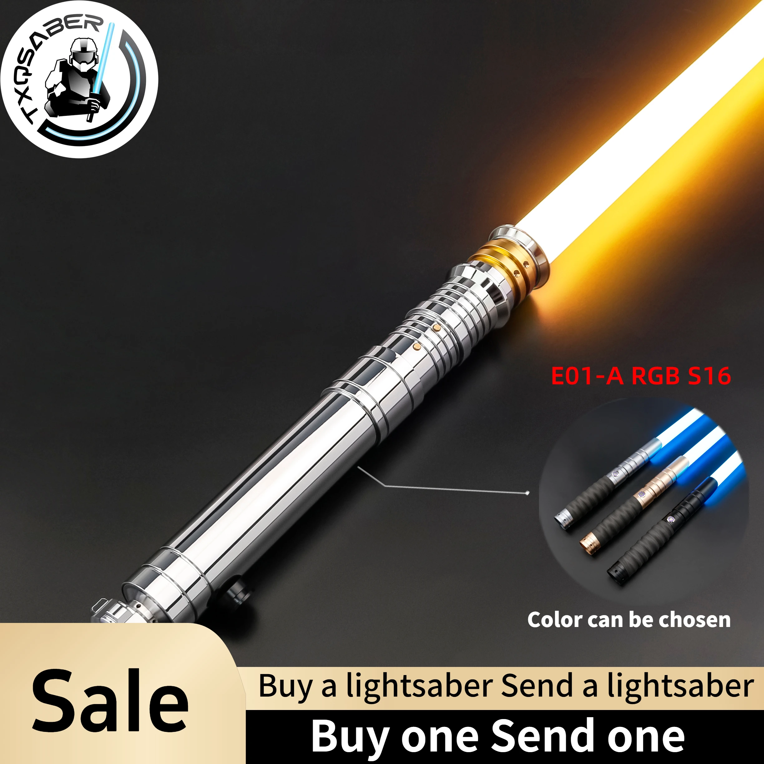 TXQSABER Lightsaber Darth Revan SD RGB Noe Pixel Jedi Replica Light Sword Metal Handle FOC Smooth Swing Blaster Light Sword Toys
TXQSABER Lightsaber Darth Revan SD RGB Noe Pixel Jedi Replica Light Sword Metal Handle FOC Smooth Swing Blaster Light Sword Toys