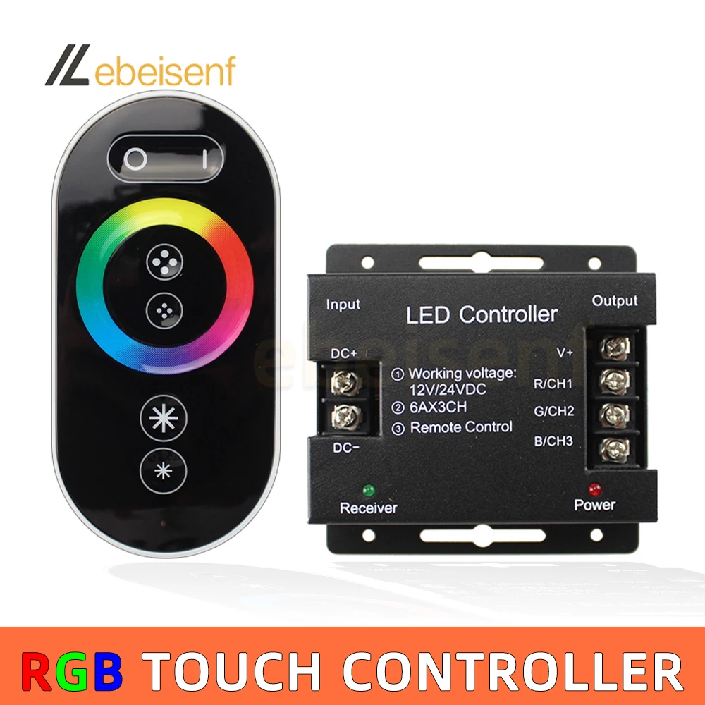 Беспроводные RF 18A высокой мощности RGB-контроллеры 3-канальный выход DC12-24V сенсорный пульт дистанционного управления для домашнего декора коммерческого освещения светодиодные ленты
Беспроводные RF 18A высокой мощности RGB-контроллеры 3-канальный выход DC12-24V сенсорный пульт дистанционного управления для домашнего декора коммерческого освещения светодиодные ленты