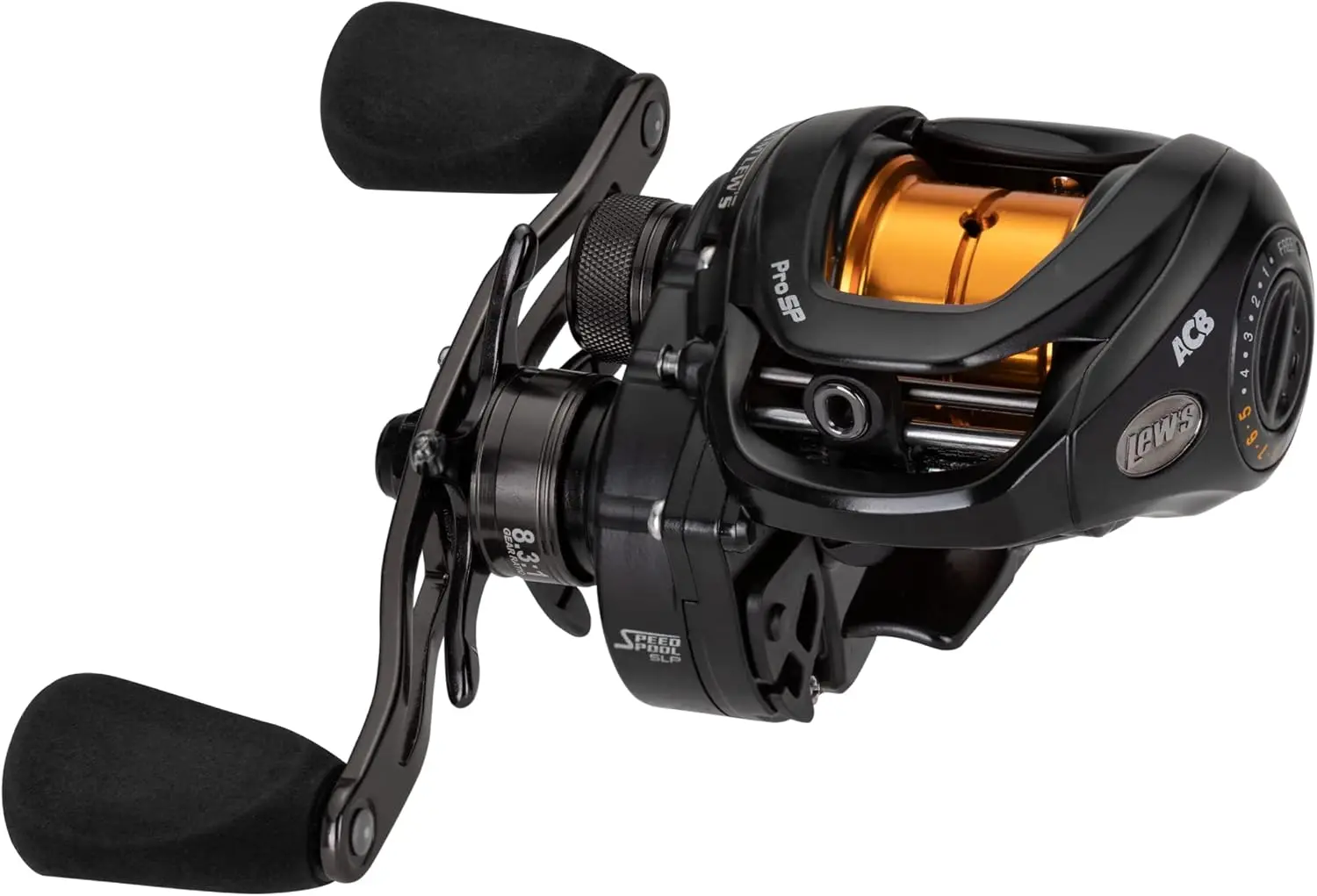 Baitcast Fishing Reel, 8.3:1 Gear Ratio, Aluminum Frame, Premium 9 Stainless Steel Ball Bearings
Baitcast Fishing Reel, 8.3:1 Gear Ratio, Aluminum Frame, Premium 9 Stainless Steel Ball Bearings