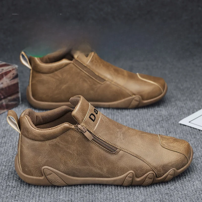 MPPMCK Men's Work Shoes 2025 New Casual Sports Leather Shoes Side Zipper Waterproof Non-slip Wear-resistant Labor Protection ...
MPPMCK Men's Work Shoes 2025 New Casual Sports Leather Shoes Side Zipper Waterproof Non-slip Wear-resistant Labor Protection ...