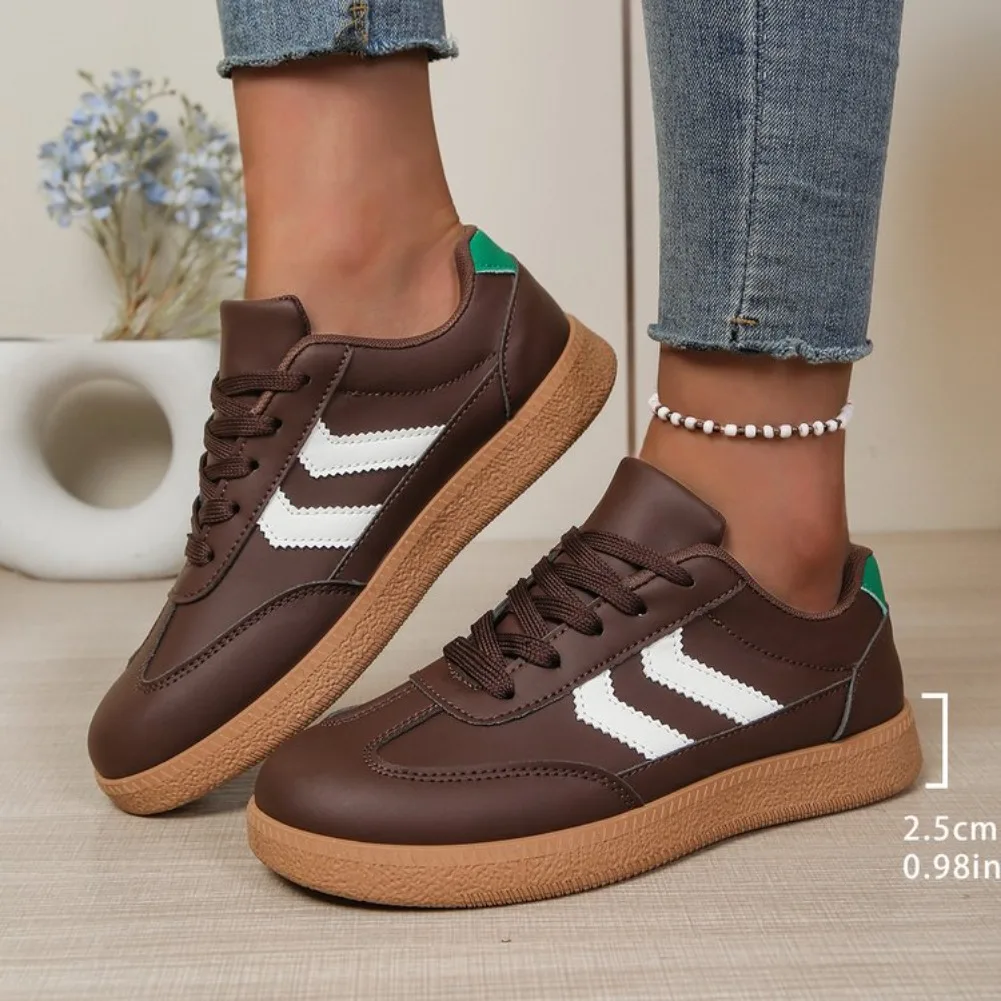 Retro Brown Flat Sneakers Women Comfortable Casual Sports Shoes Woman Trainers Lightweight Streetwear Women's Vulcanized Shoes
Retro Brown Flat Sneakers Women Comfortable Casual Sports Shoes Woman Trainers Lightweight Streetwear Women's Vulcanized Shoes