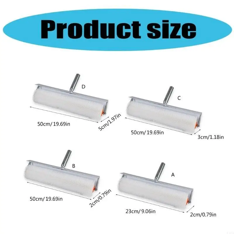 Latex Floor Roller for Efficient Bubble Elimination and Surfaces Smoothing Spiked Screeding Roller Floor Leveling Tool
Latex Floor Roller for Efficient Bubble Elimination and Surfaces Smoothing Spiked Screeding Roller Floor Leveling Tool