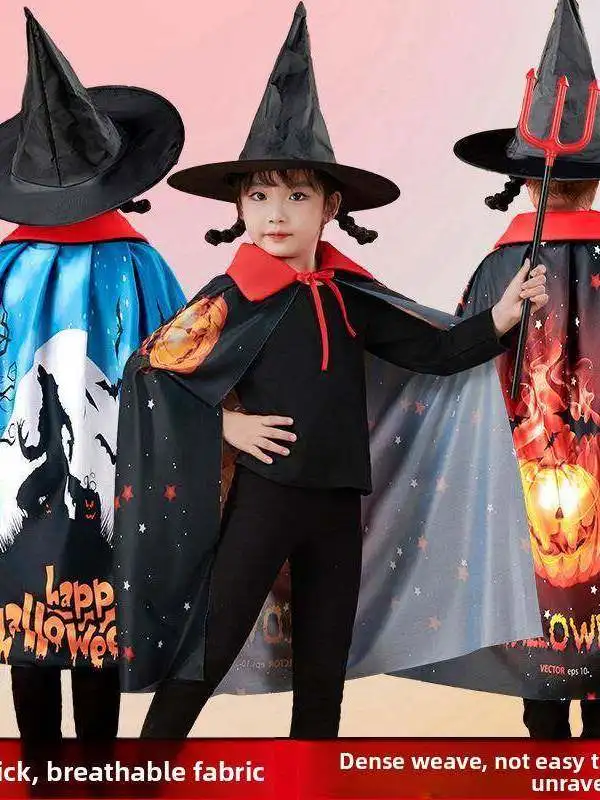 Halloween Children's Performance Cloak Traditional Ethnic Stage Costume Dress for Kids Autumn Fashion Ladies' Clothing
Halloween Children's Performance Cloak Traditional Ethnic Stage Costume Dress for Kids Autumn Fashion Ladies' Clothing