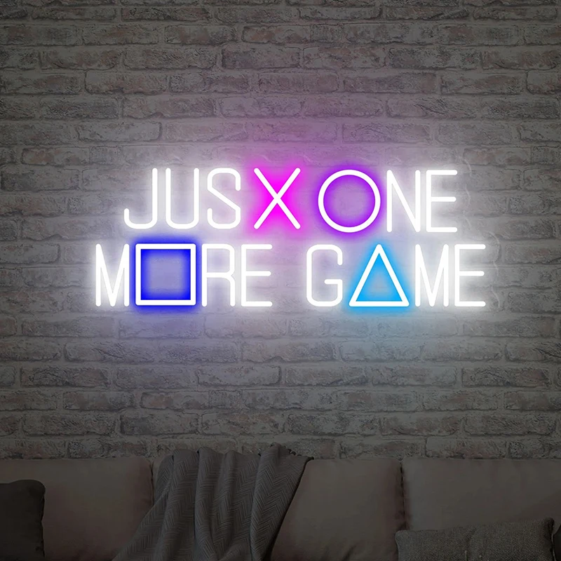 Just One More Game Wall Art Neon Sign Game Room Custom Neon Led Sign Large Size Room Decoration Kids Entertainment Room
Just One More Game Wall Art Neon Sign Game Room Custom Neon Led Sign Large Size Room Decoration Kids Entertainment Room