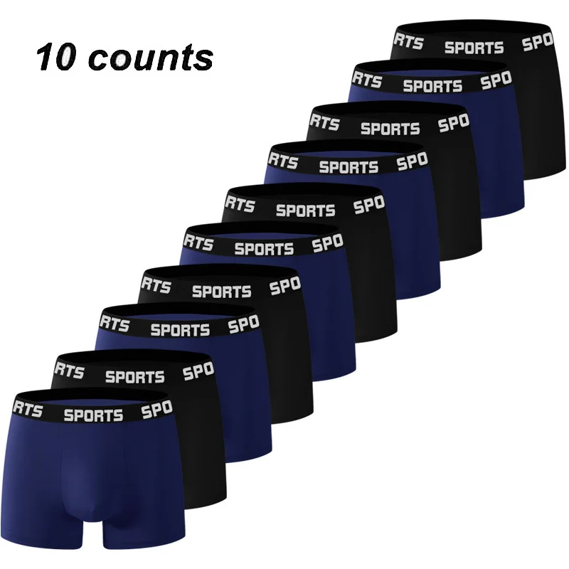 10PCS men's underwear comfortable breathable sports casual stretch blue and black color men's flat Angle underwear
10PCS men's underwear comfortable breathable sports casual stretch blue and black color men's flat Angle underwear